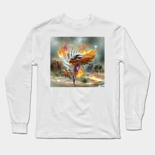 Flaming Phoenix Concept Long Sleeve T-Shirt